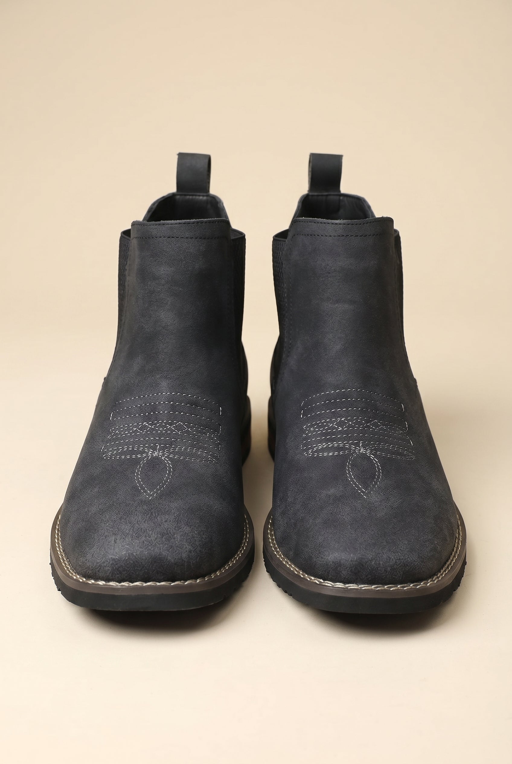 Tycho | Men's Chelsea Mid-Calf Boots Slip-On Leather British Style Boots