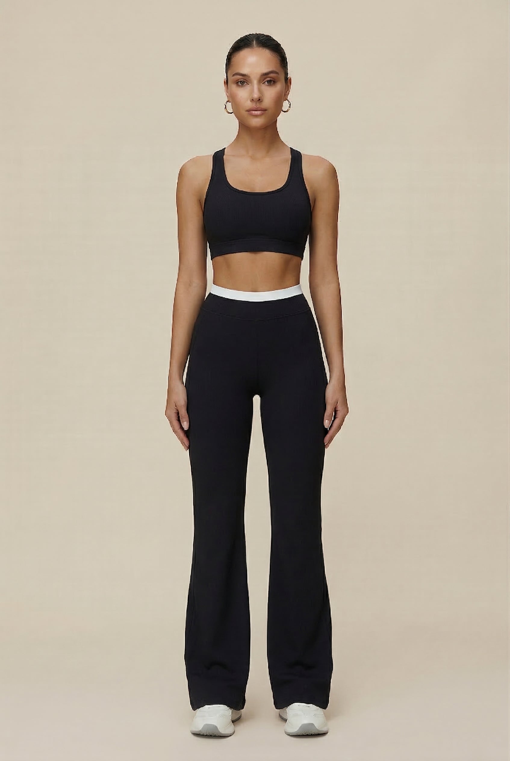 Women's High-Waisted Wide-Leg Active Sport Pants