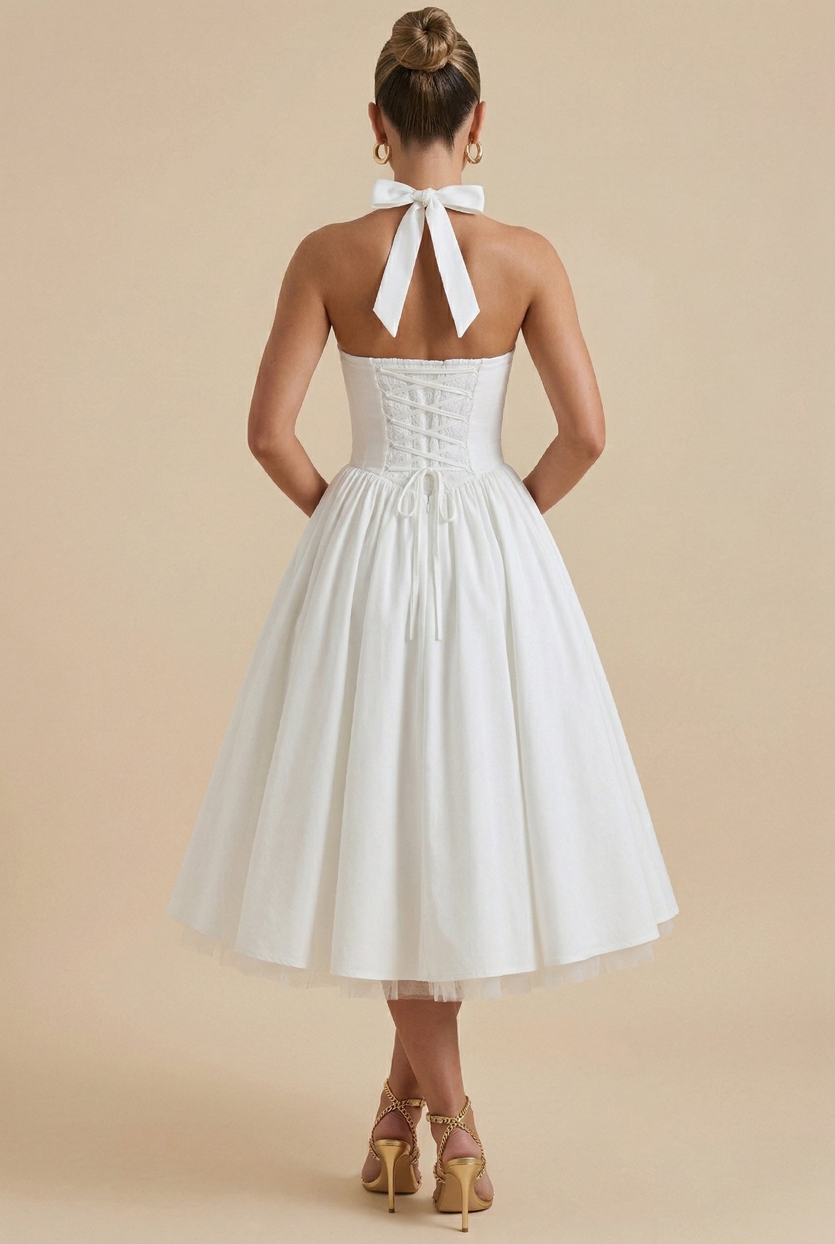 Women's Triple-Layer Mesh Puffy Dress with Elastic Waist