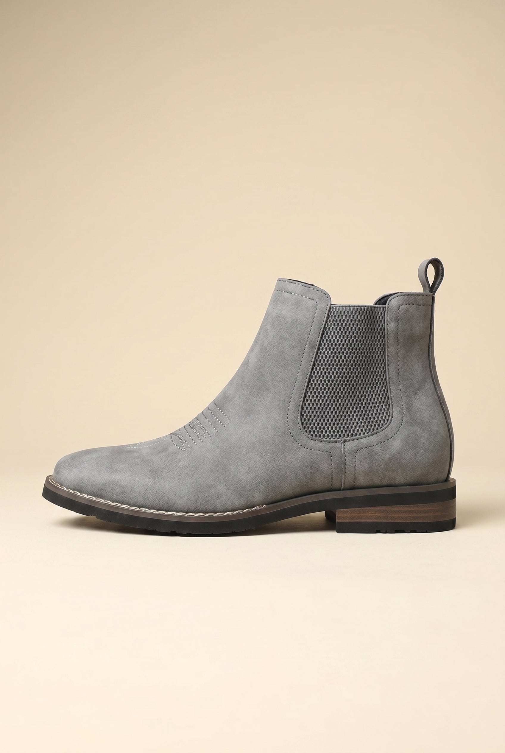 Tycho | Men's Chelsea Mid-Calf Boots Slip-On Leather British Style Boots