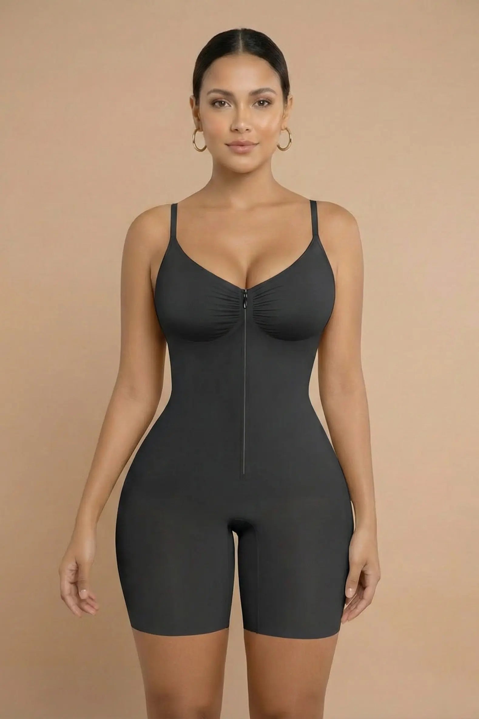 Women’s Zip-Up Seamless Tummy Control Bodysuit Luna Body Co
