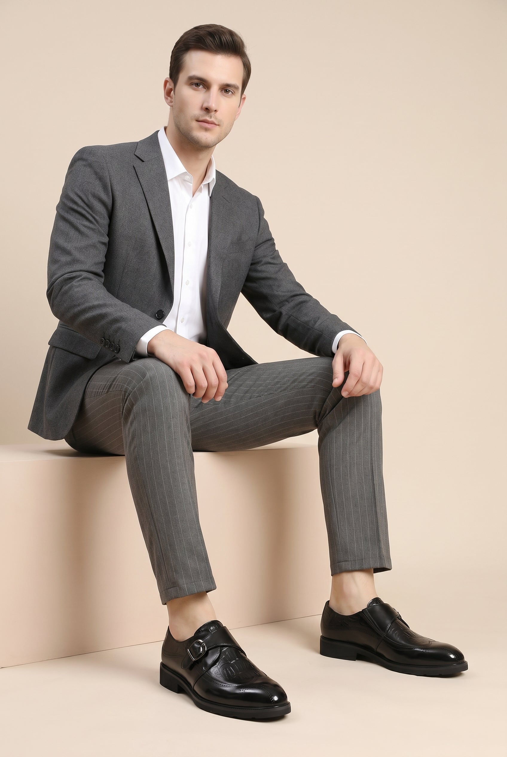 Nadir | Men's Genuine Leather Business Casual Shoes Slip-On Dress Shoes