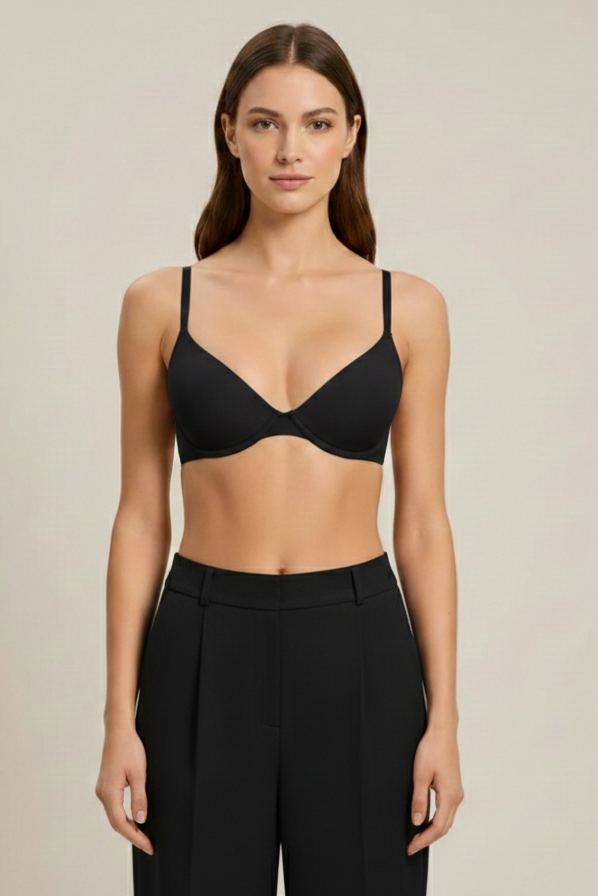 Plunge Balconette Bra – Adjustable Support and Seamless Comfort