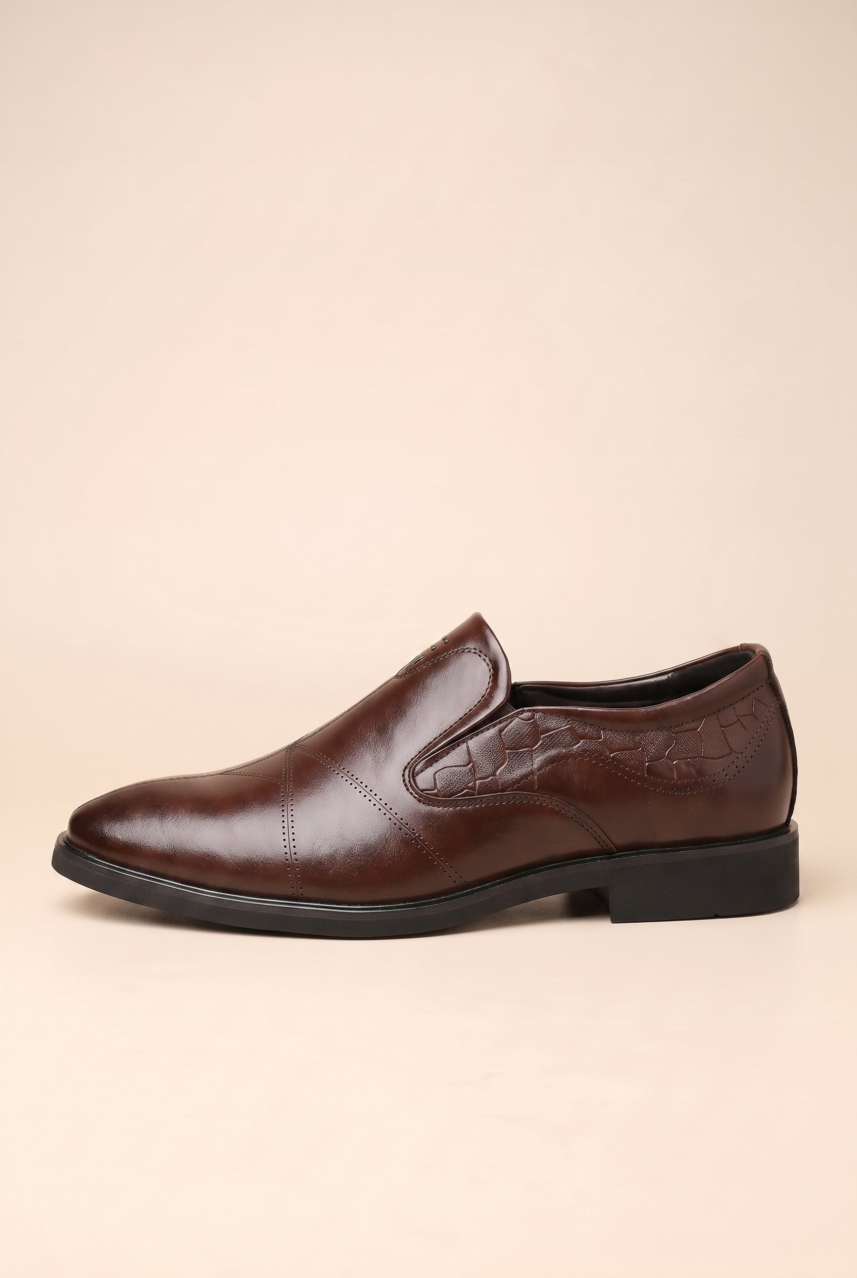 Kepler | Men's Genuine Leather Business Shoes Pointed Toe Brogue Dress Shoes