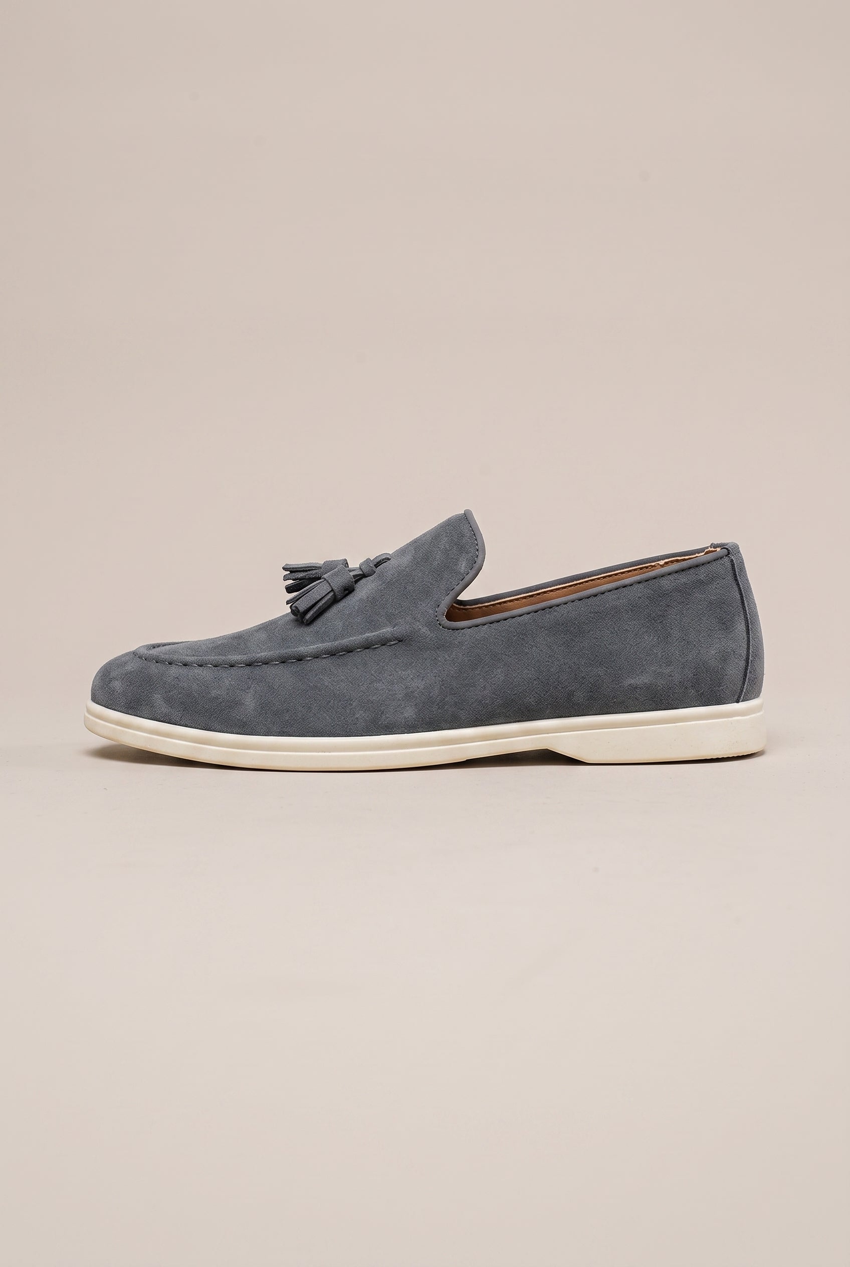 Perigee | Men's Slip-On Tassel Loafers Casual Flat Round-Toe Lightweight Shoes