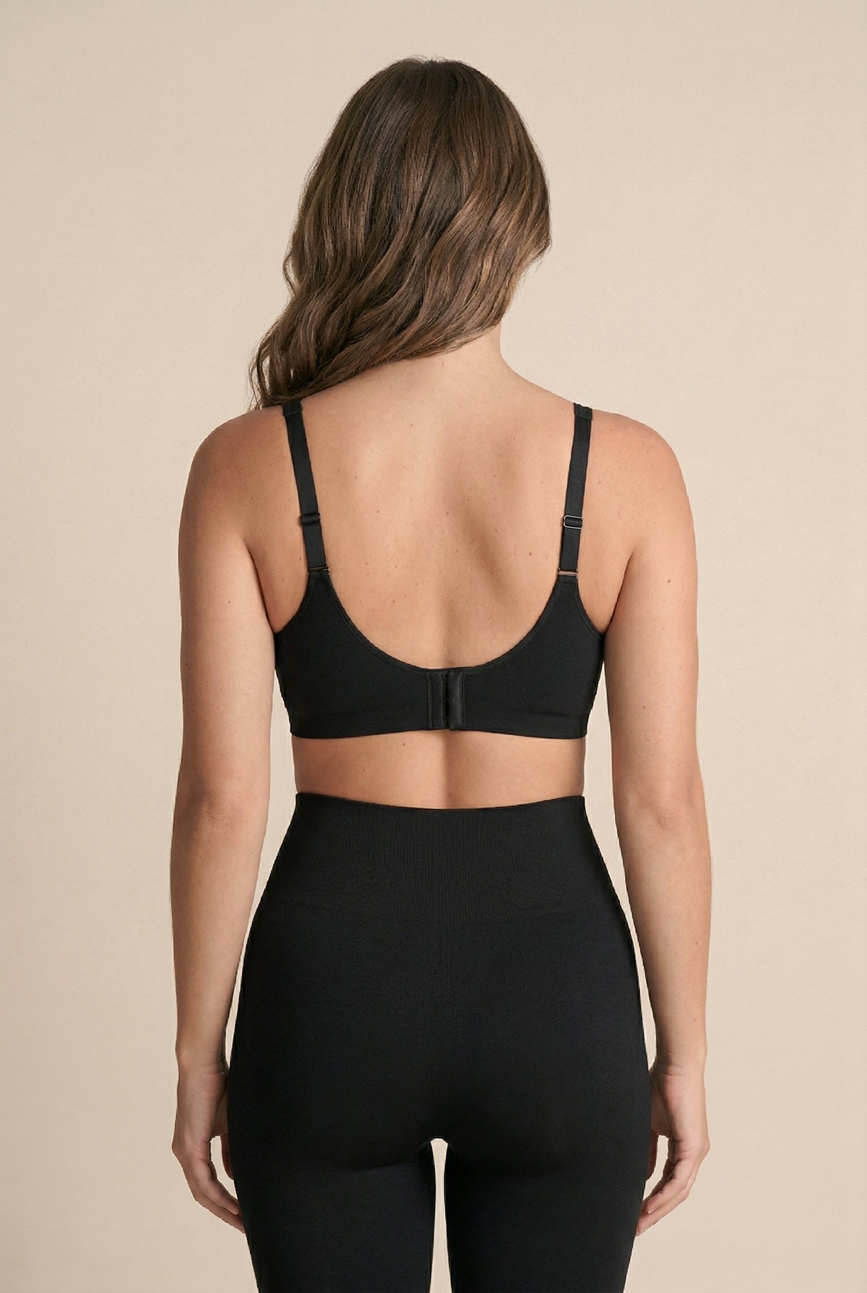 Women’s Seamless Push-Up Bra – Triangle 3/4 Cup, Soft Support, Adjustable Back Clasp