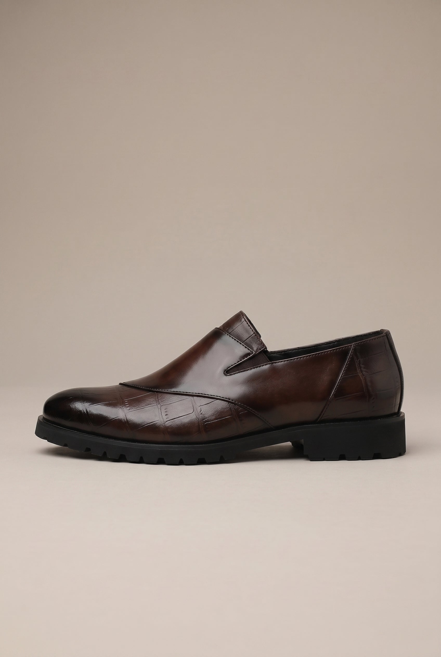 Kepler | Men's Leather Slip-On Shoes Pointed Toe Breathable Dress Shoes