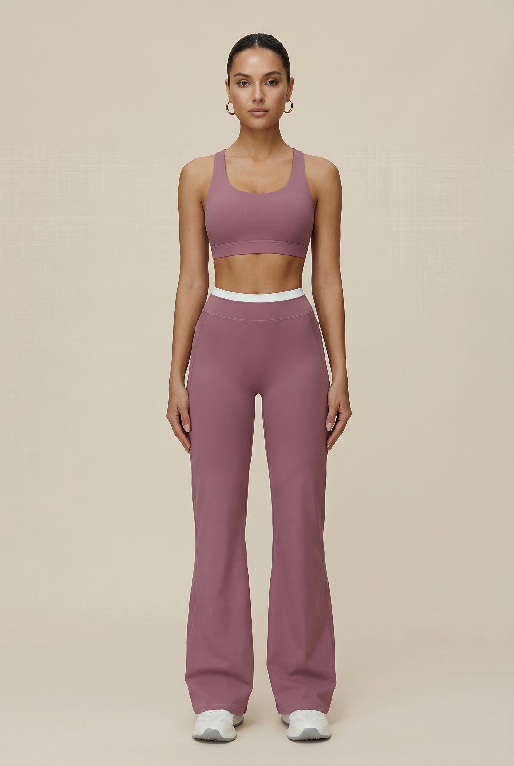 Women's High-Waisted Wide-Leg Active Sport Pants