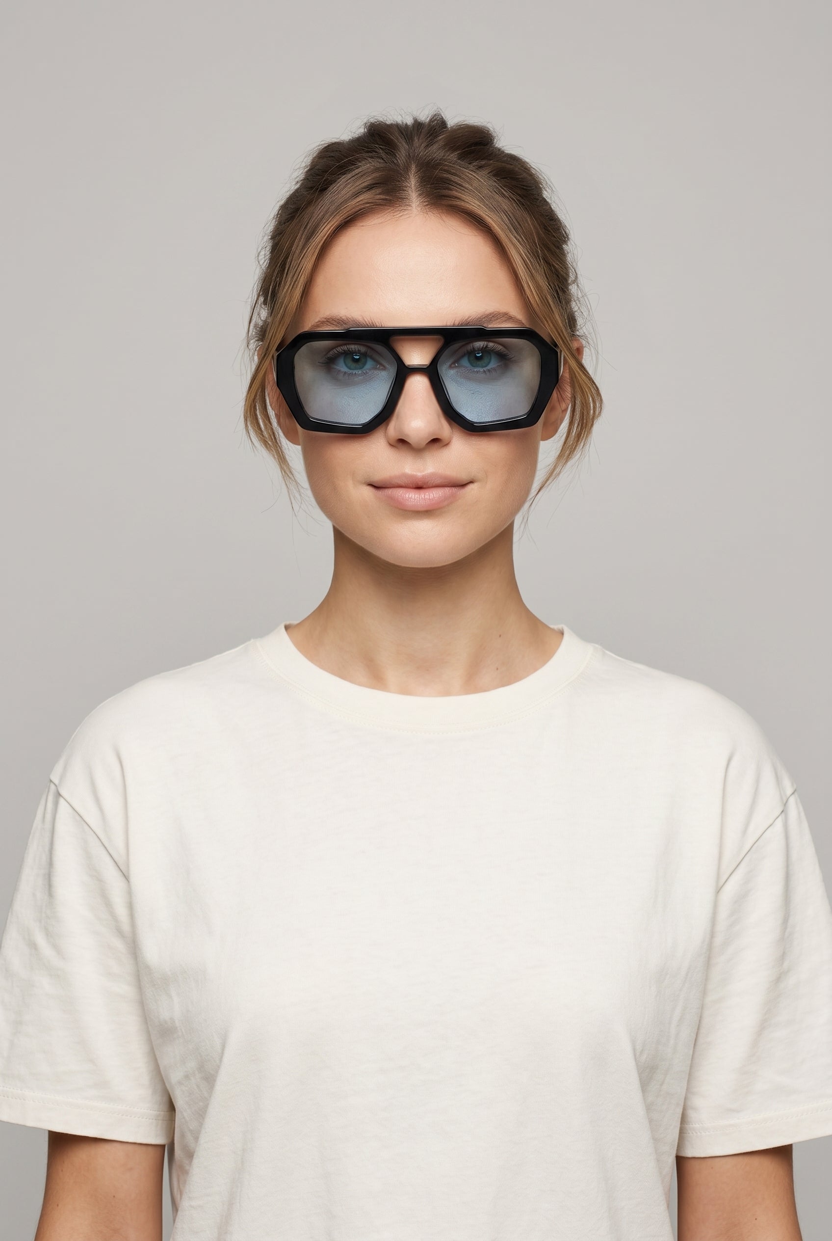 Orion | Double Beam Sunglasses Irregular Polygon UV400 Lightweight PC Frame