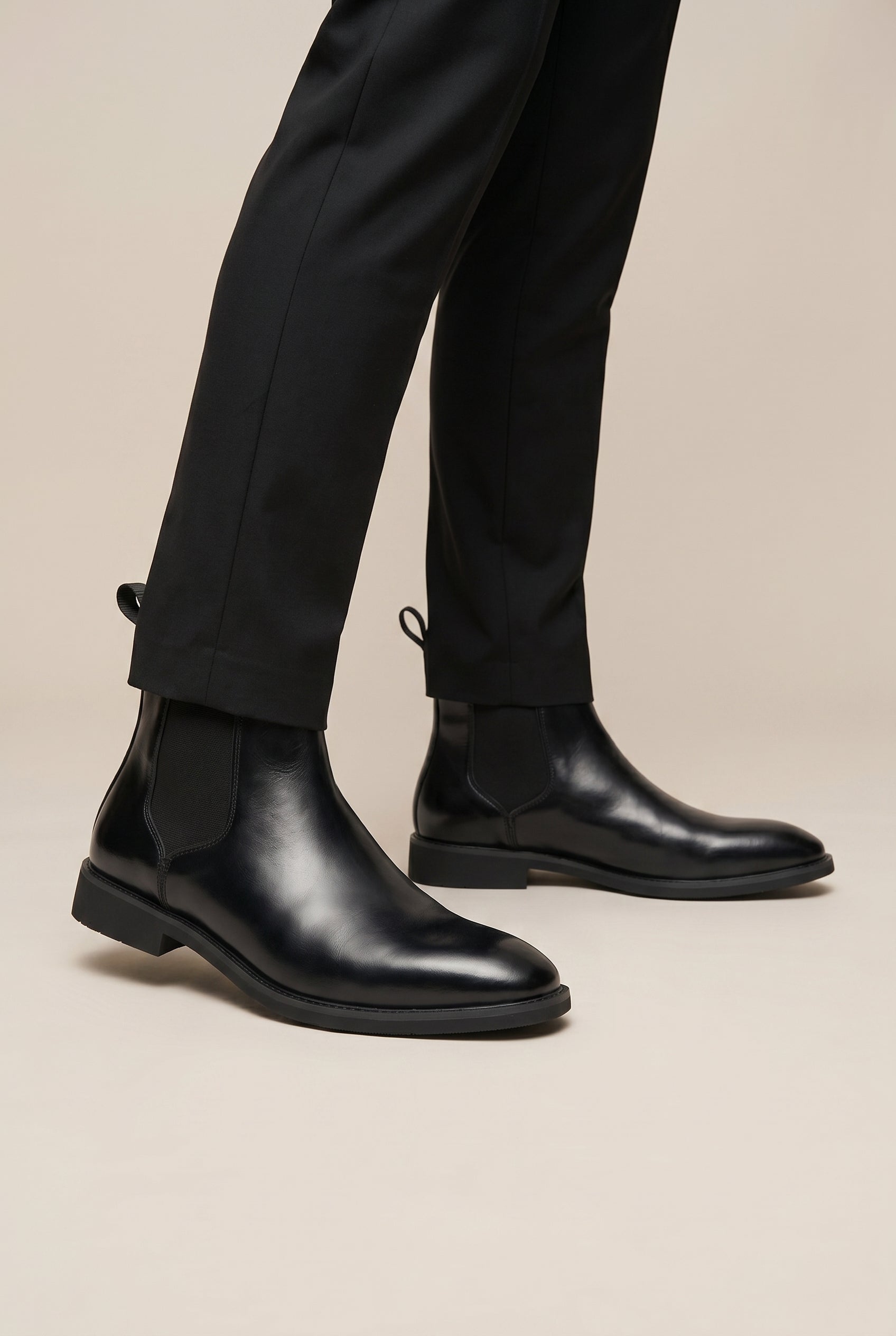 Perigee | Men's Fleece Lined Chelsea Boots Slip-On Warm Winter Ankle Boots