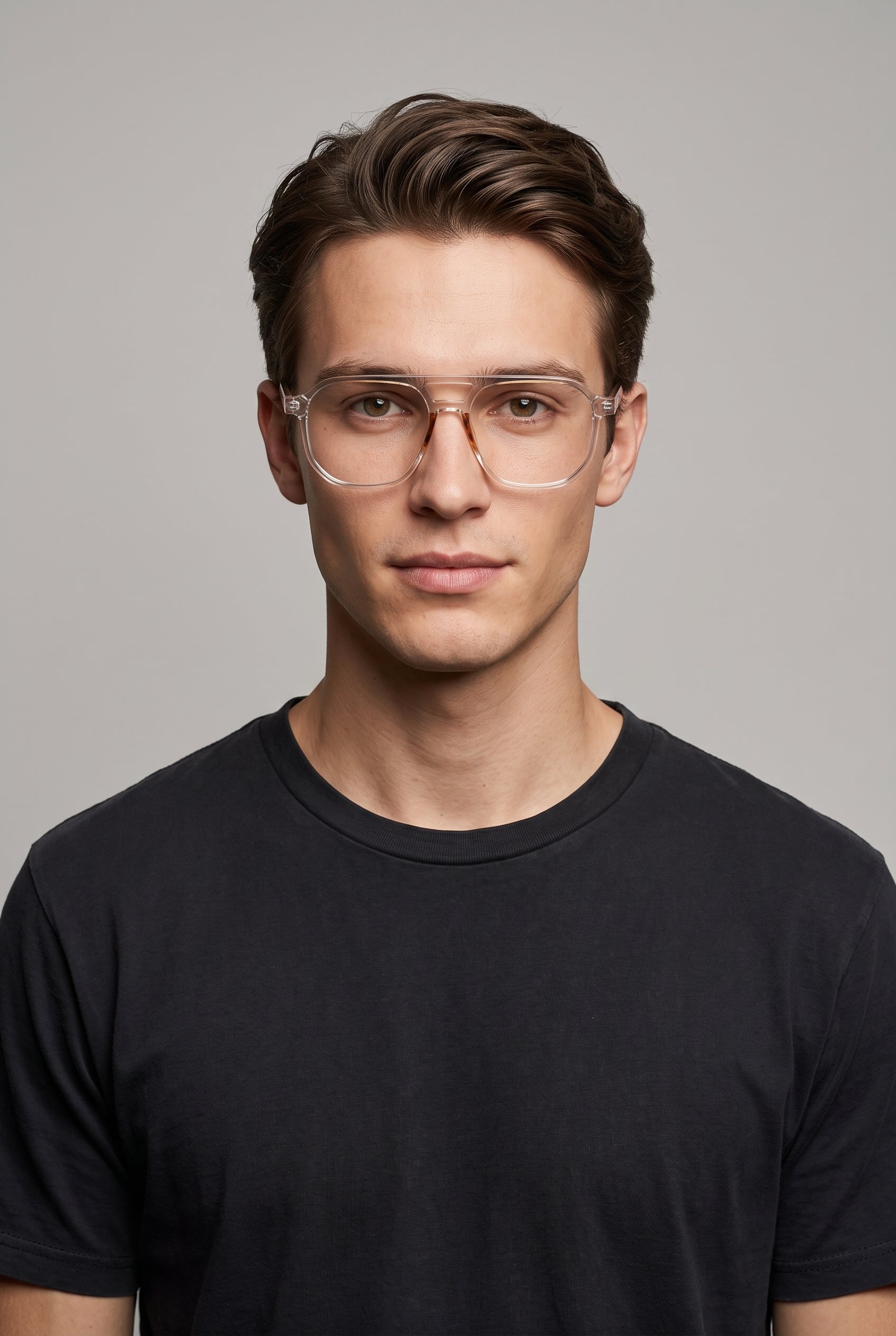 Celeste | Fashion Double-Beam Anti Blue Light Glasses Square Full-Frame Anti-Eye-Strain Computer Glasses