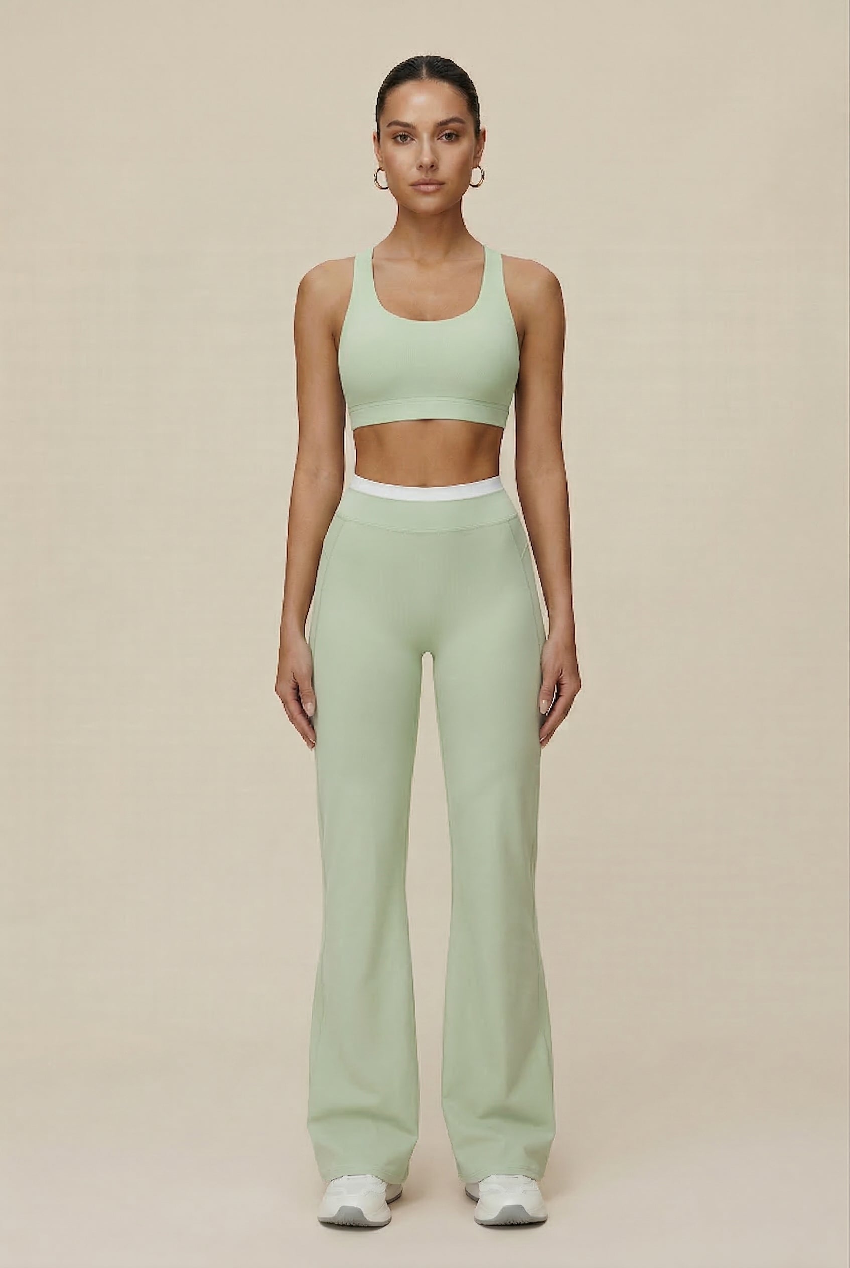 Women's High-Waisted Wide-Leg Active Sport Pants