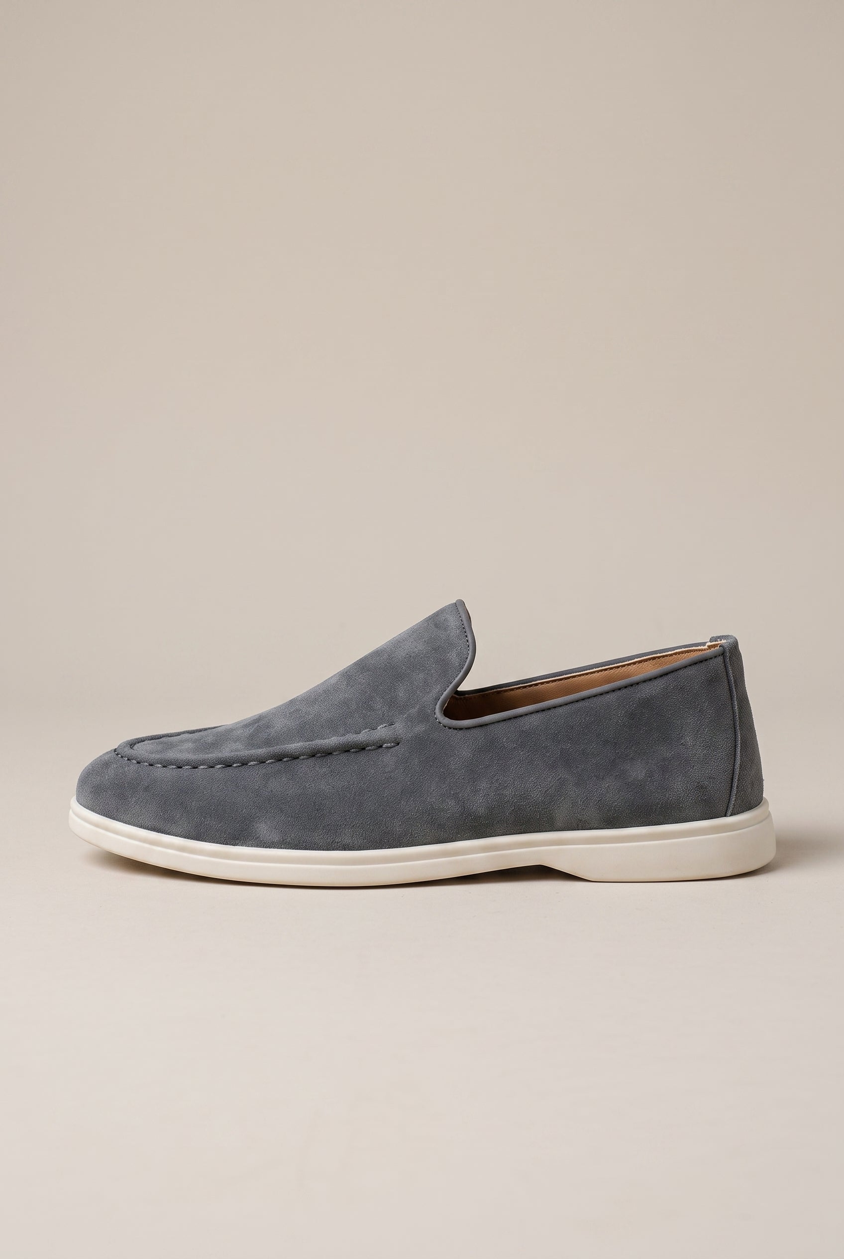 Perigee | Men's Casual Slip-On Leather Shoes Round-Toe Lightweight Breathable Loafers