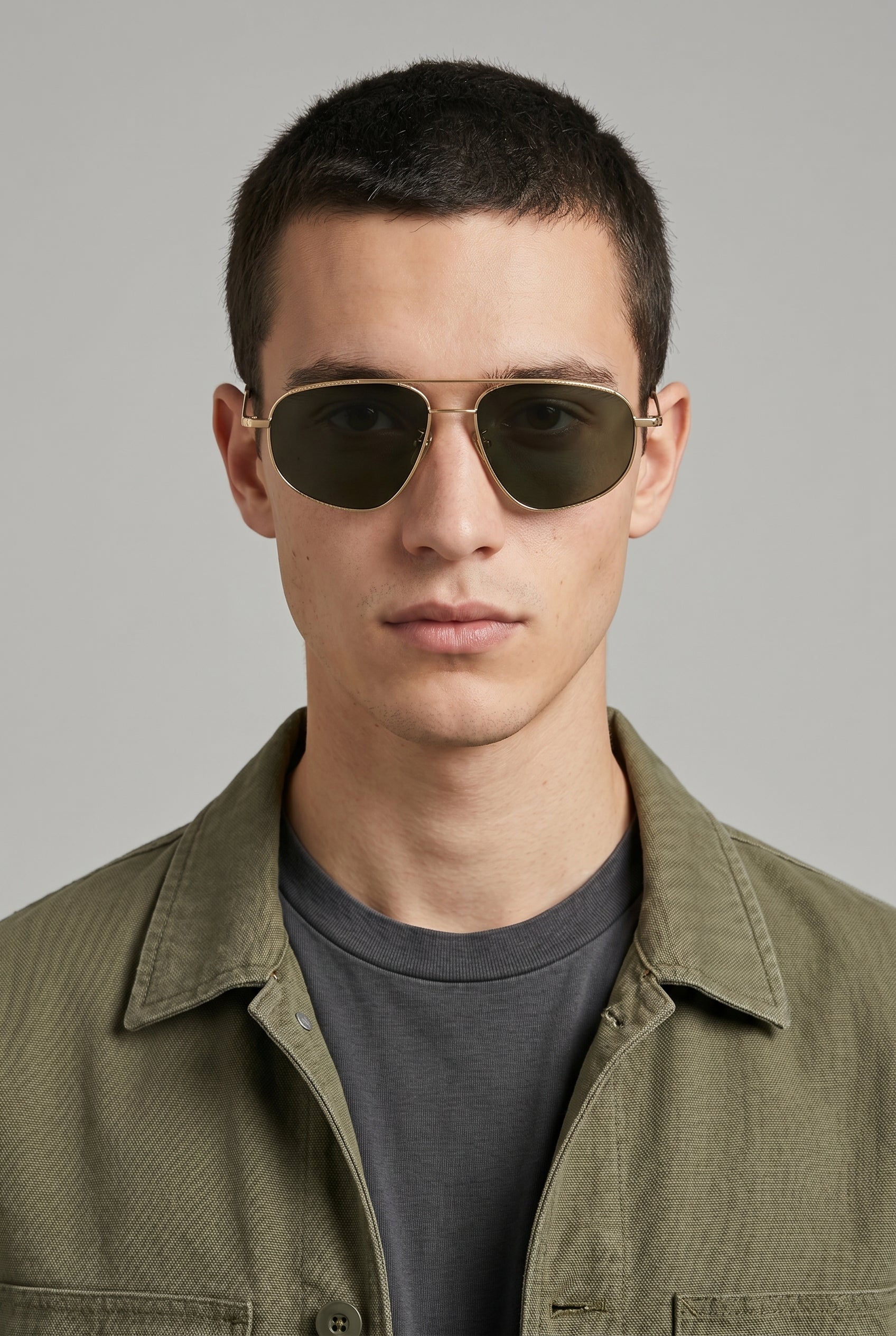 Vesper | Metal Frame Sunglasses Retro Gold UV400 Gradient Lens Full Frame