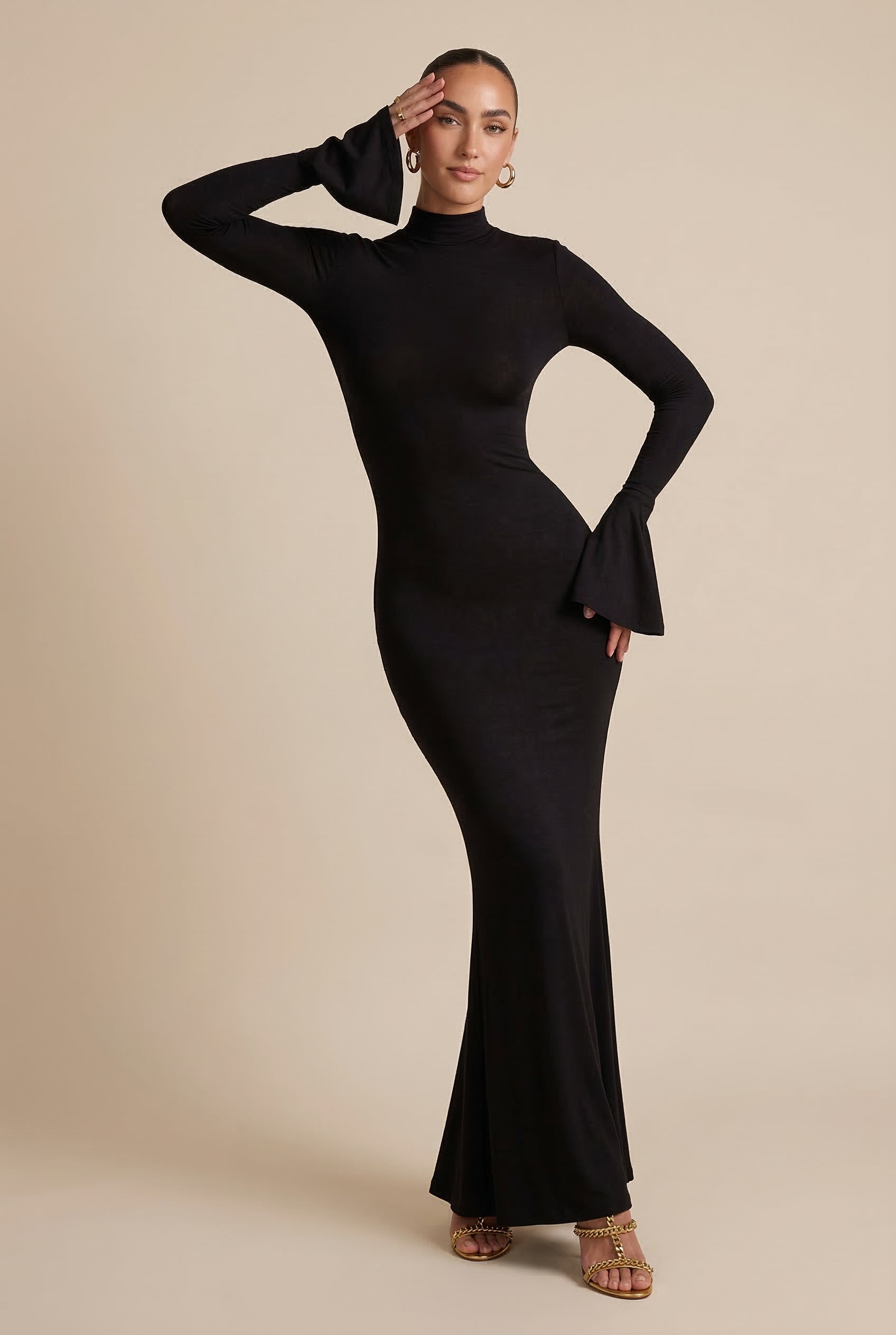 Women's Backless Knit Bodycon Dress