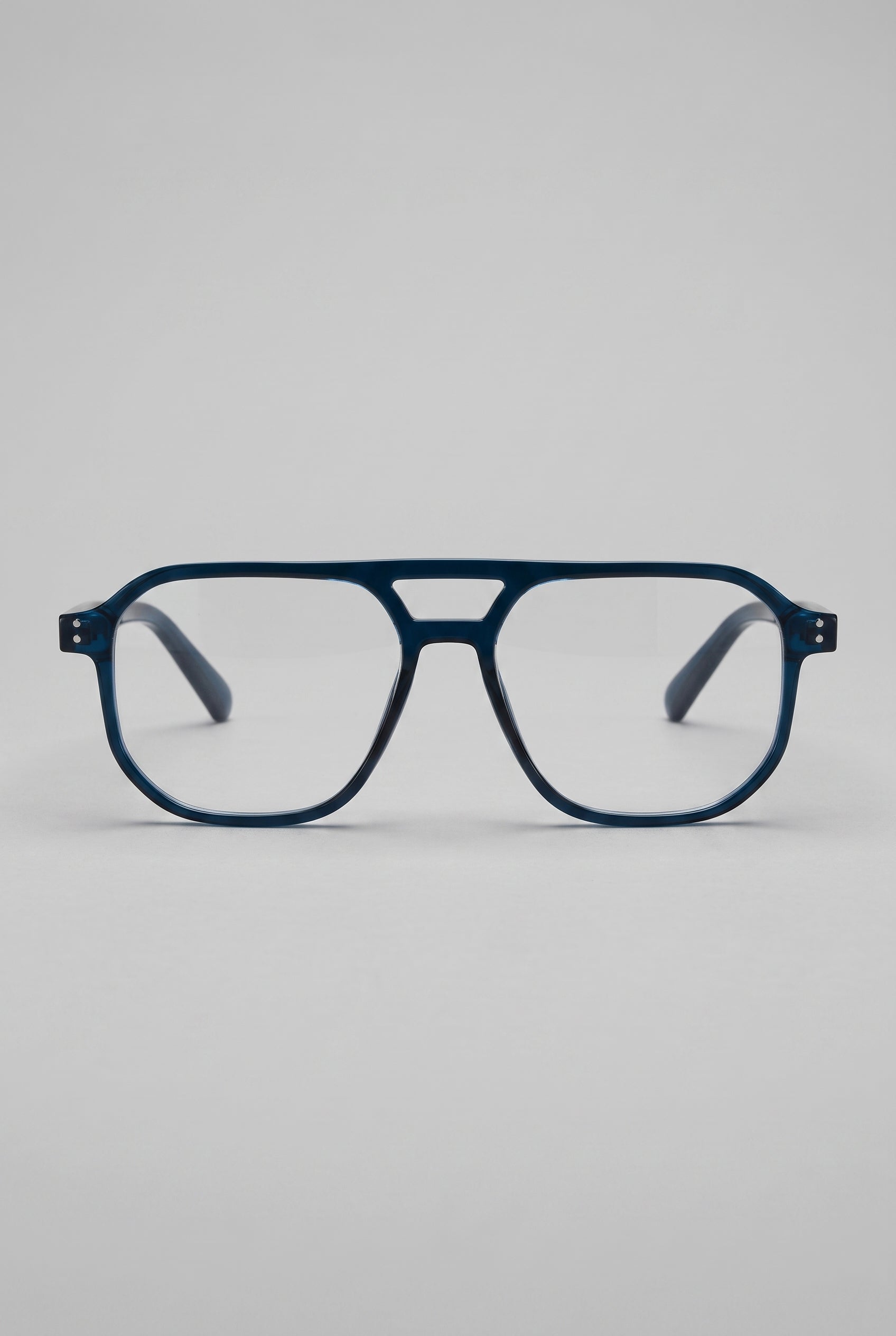 Celeste | Fashion Double-Beam Anti Blue Light Glasses Square Full-Frame Anti-Eye-Strain Computer Glasses