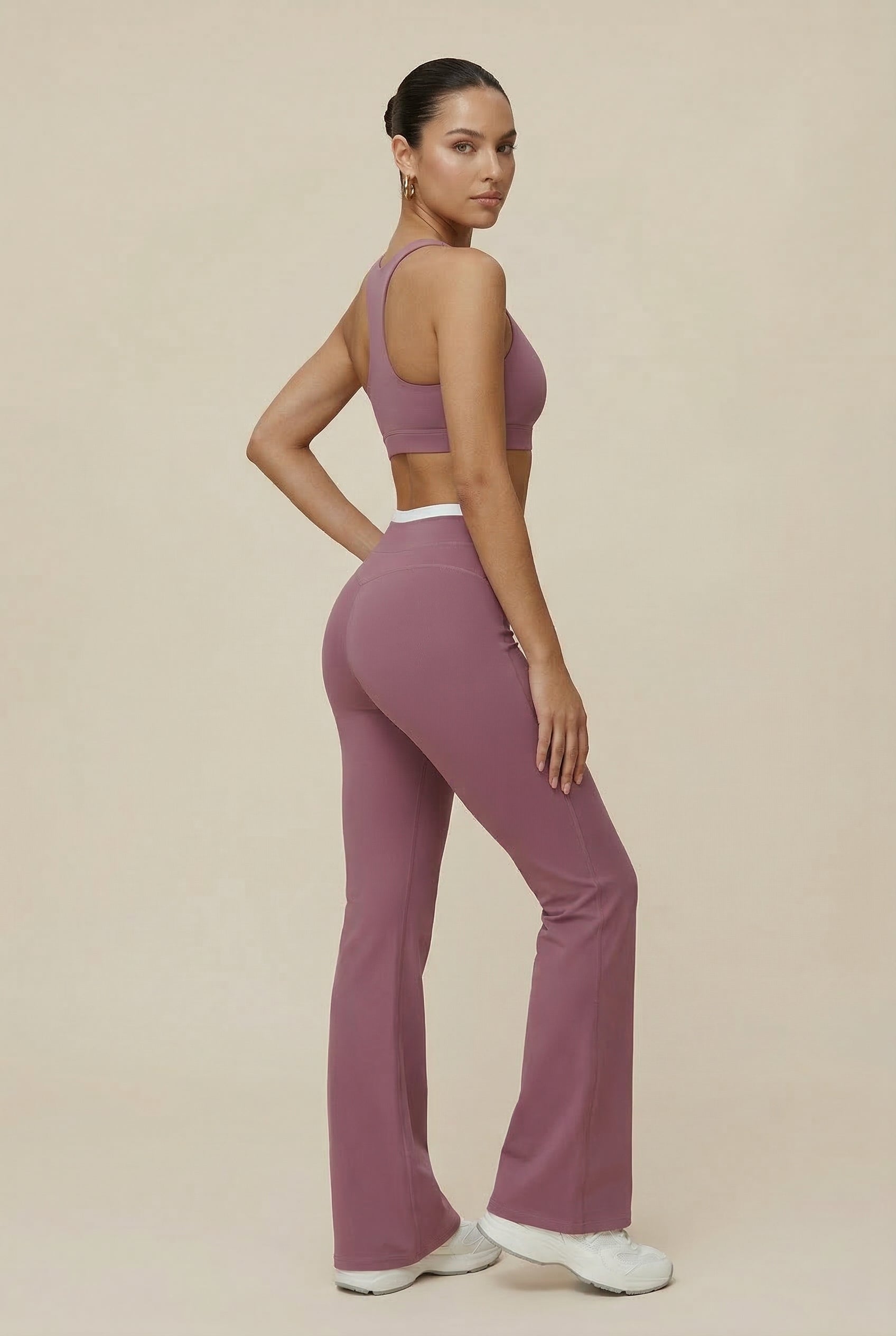 Women's High-Waisted Wide-Leg Active Sport Pants