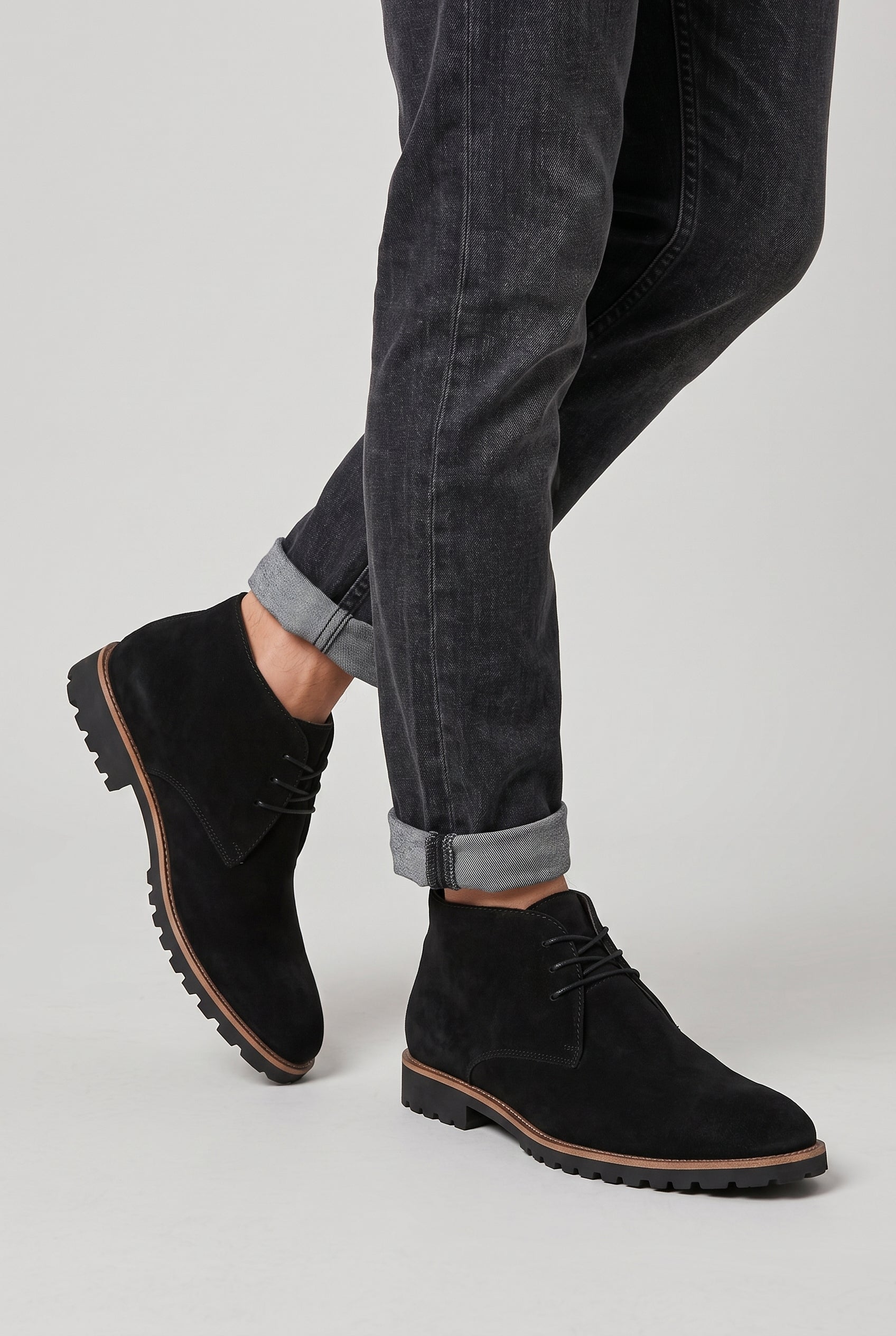Kepler | Pointed Toe Lace-Up Martin Boots Men's Low Heel Chelsea Ankle Boots
