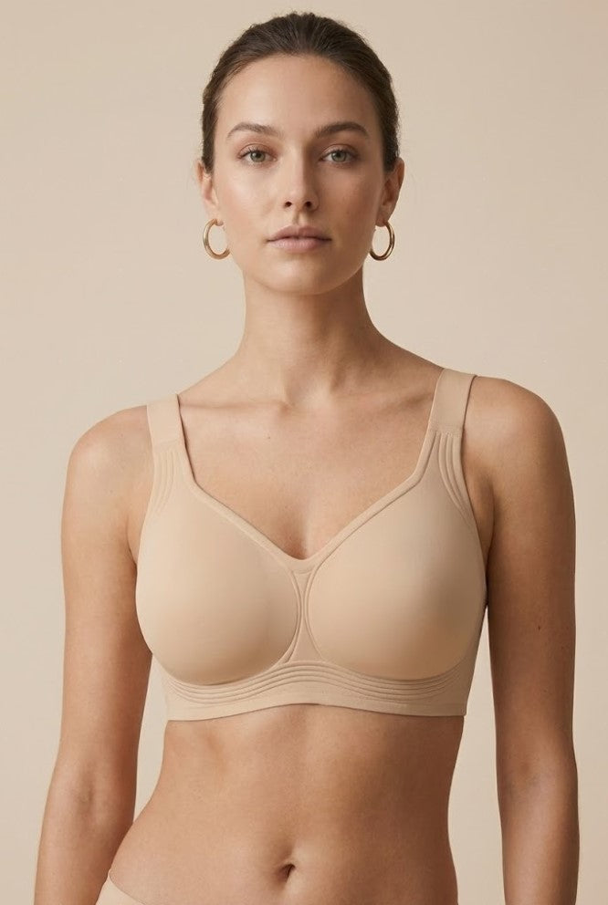 Wire Free Jelly Support Bra Seamless Comfort with Convertible Straps