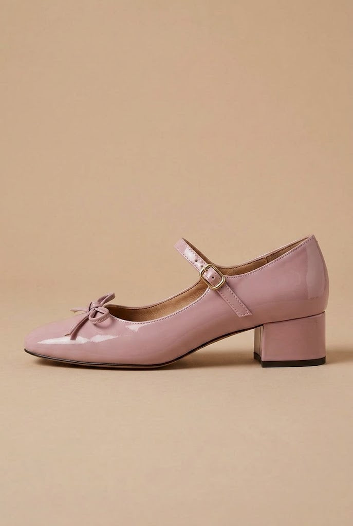 Crescent | Women's Classic Mary Jane Block Heel Pumps – Square Toe, Slip-On, Vegan Leather Luna Body Co
