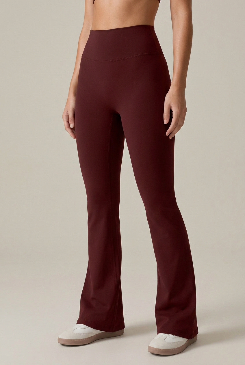 Women's High-Waist Bell Bottom Yoga Pants – Flare Leg, Moisture-Wicking Stretch Activewear