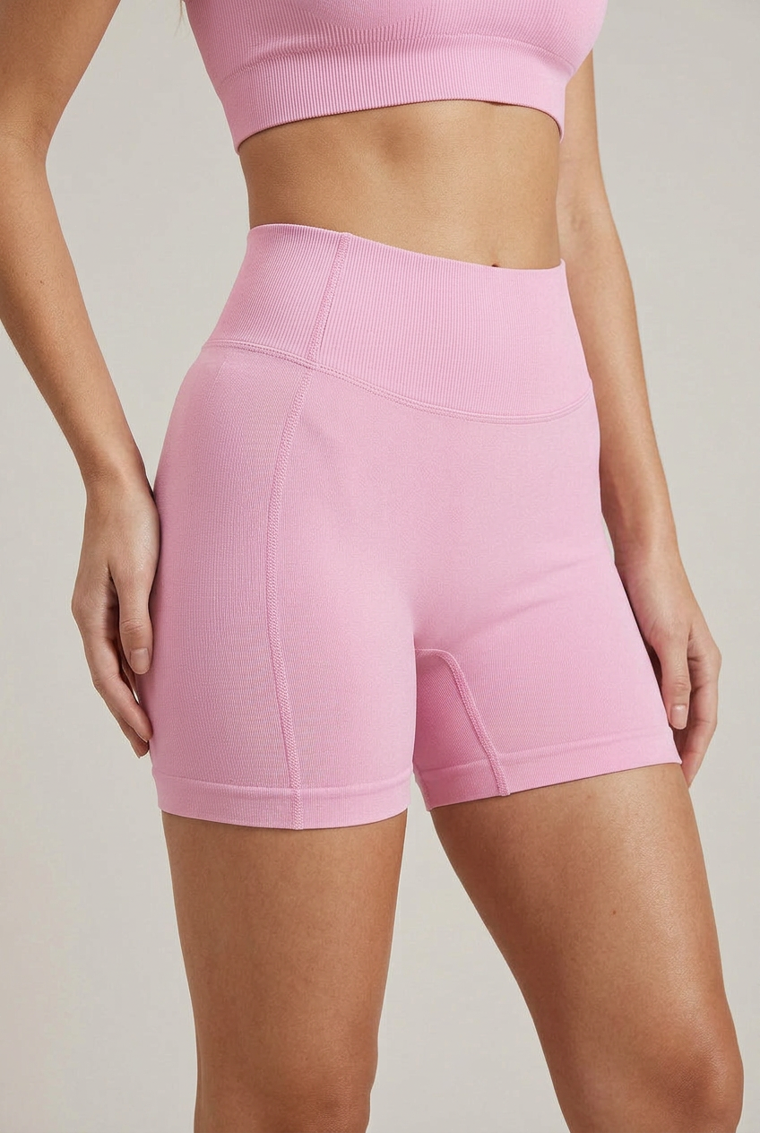 Women's High-Waisted Yoga Fitness Shorts – Tummy Control, Hip-Lifting Four-Way Stretch Activewear