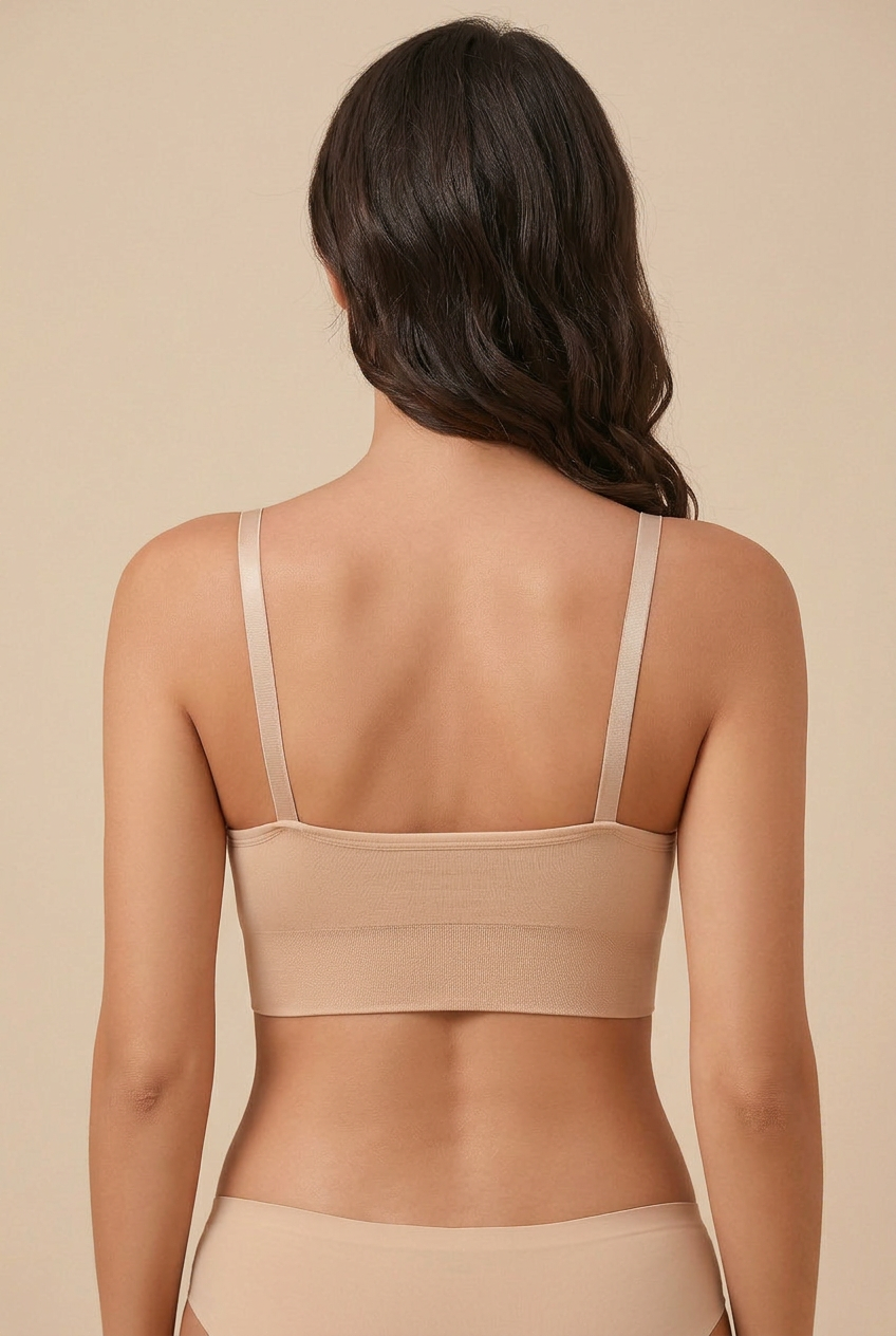 Women’s Seamless Wirefree Nursing Bra – Breathable Maternity Comfort, Stylish Back