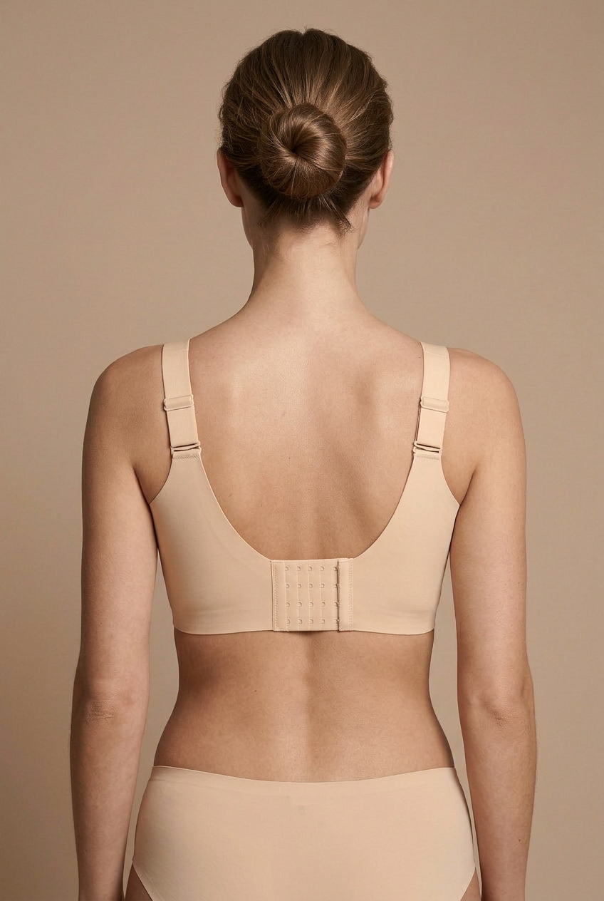 Women’s Seamless Full Coverage Wireless Push-Up Bra – Breathable U-Back, Removable Pads