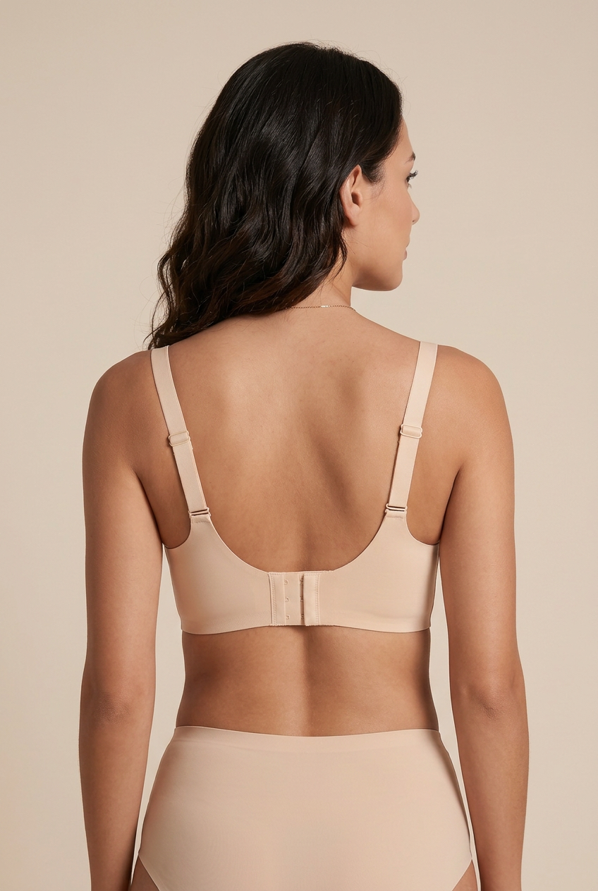 Women’s Plus Size Seamless Wireless Bra – Full Coverage, Soft Support, Double Straps