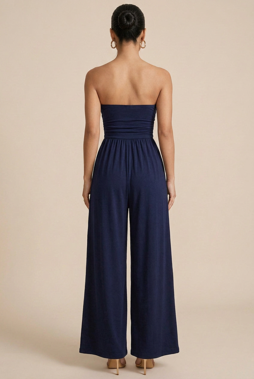 Women’s Summer Sleeveless Wide-Leg Jumpsuit