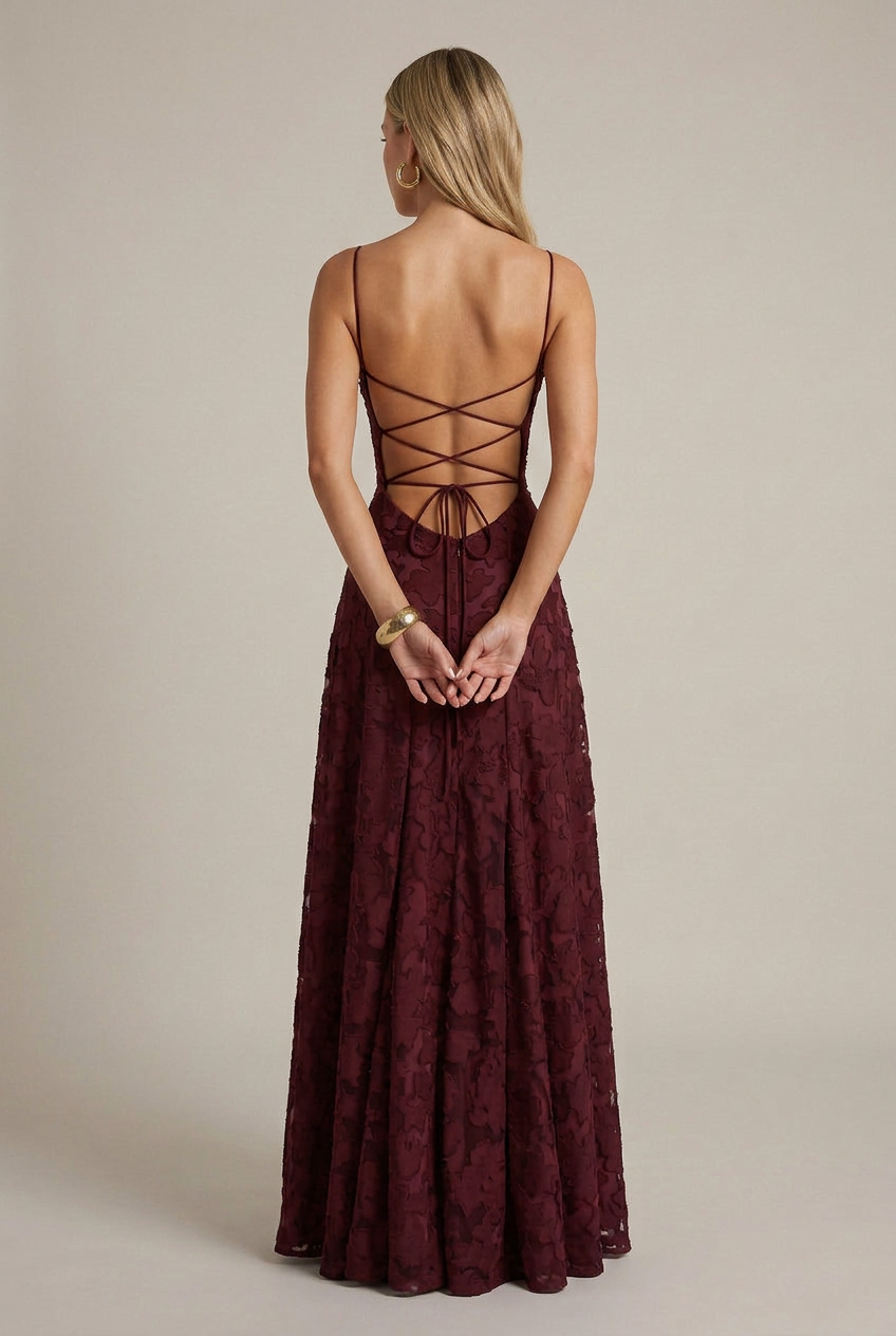 Women's Halter Neck Maxi Dress – Sleeveless A-Line, Mid-Waist, Geometric Print Summer Long Dress