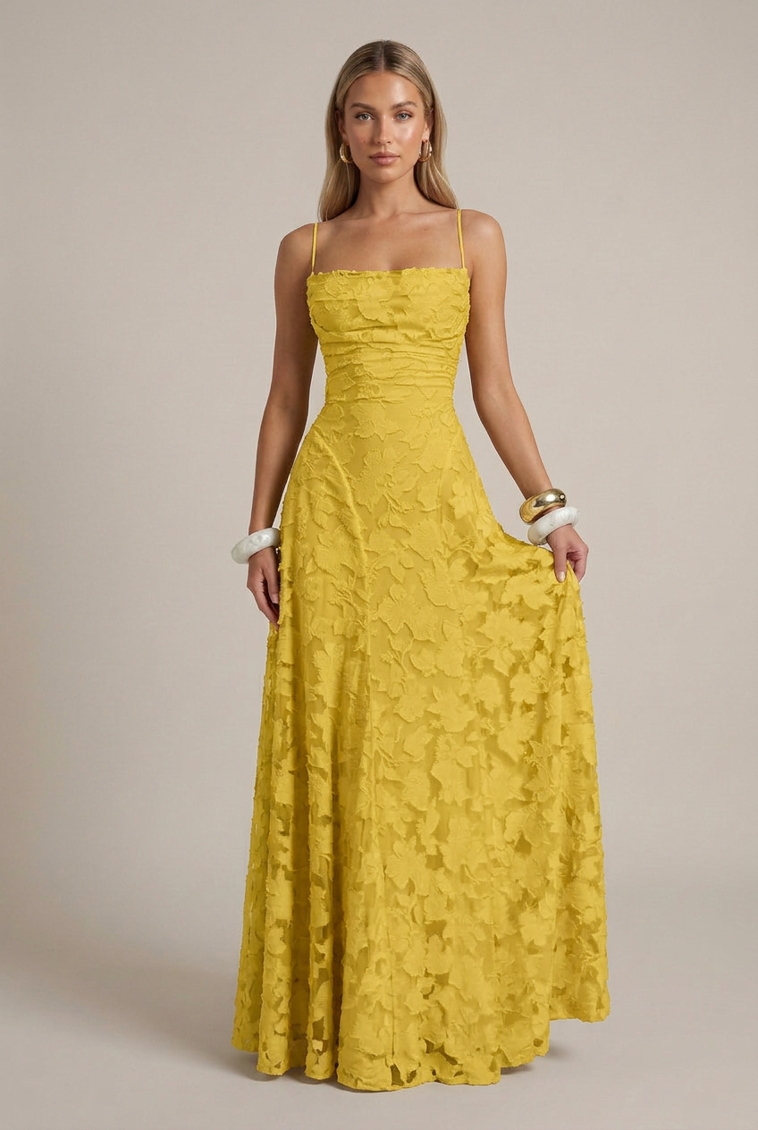 Women's Halter Neck Maxi Dress – Sleeveless A-Line, Mid-Waist, Geometric Print Summer Long Dress