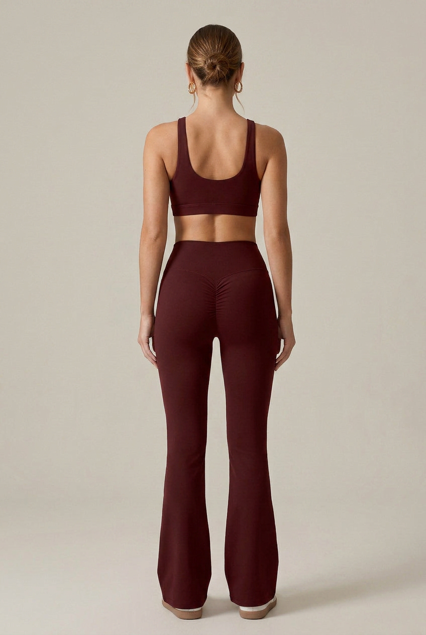 Women's High-Waist Bell Bottom Yoga Pants – Flare Leg, Moisture-Wicking Stretch Activewear