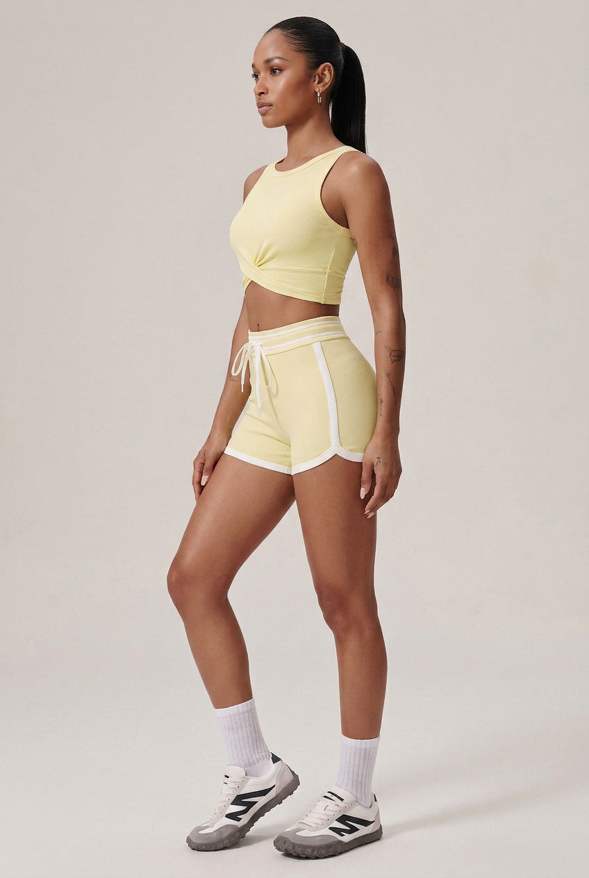 Women's High-Waist Slimming Yoga Shorts – Tummy Control, Breathable Nylon Stretch Activewear