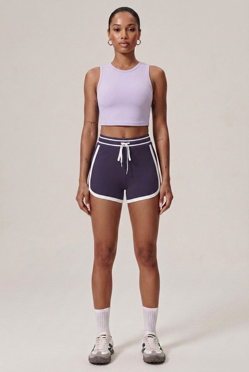 Women's High-Waist Slimming Yoga Shorts – Tummy Control, Breathable Nylon Stretch Activewear
