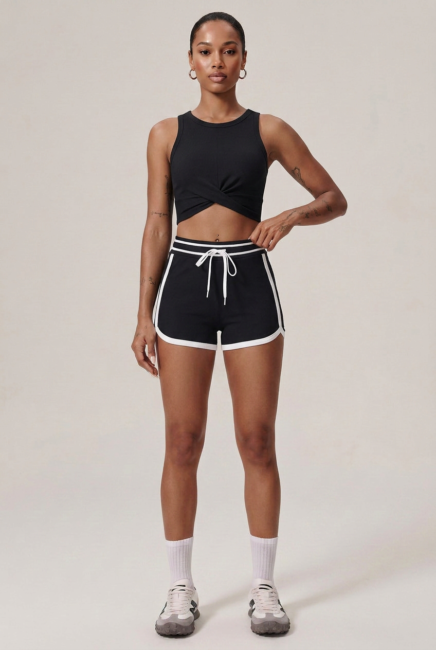 Women's High-Waist Slimming Yoga Shorts – Tummy Control, Breathable Nylon Stretch Activewear