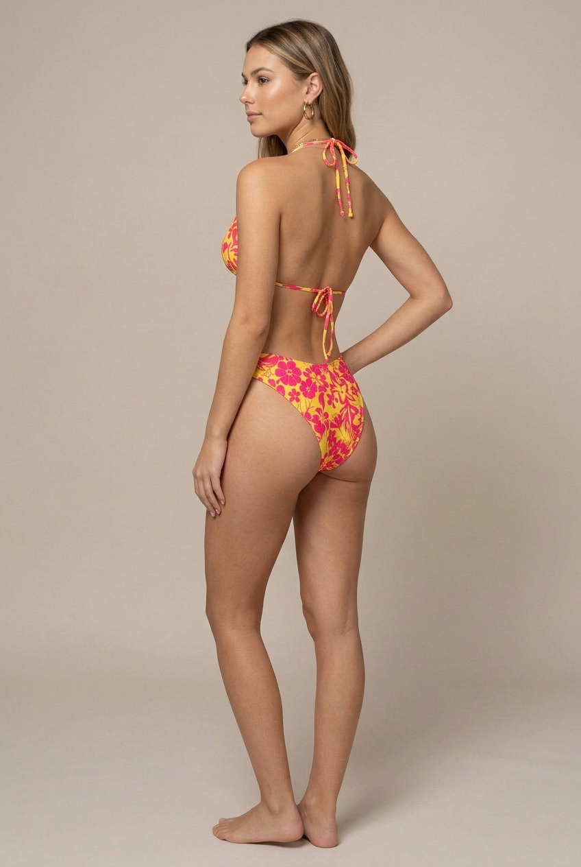 Women's Printed Bikini Set – Two-Piece Swimsuit, Padded Top, High-Stretch Beachwear