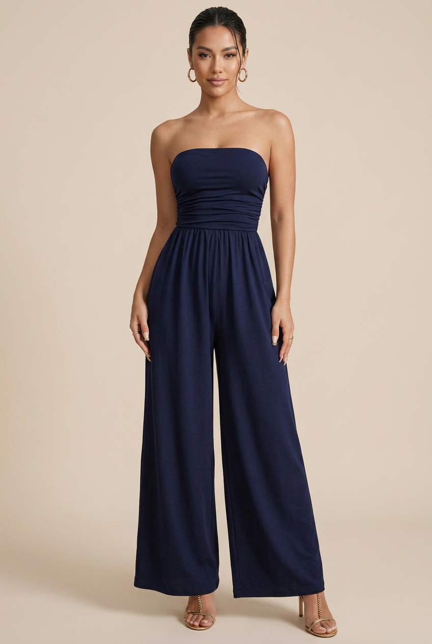 Women’s Summer Sleeveless Wide-Leg Jumpsuit