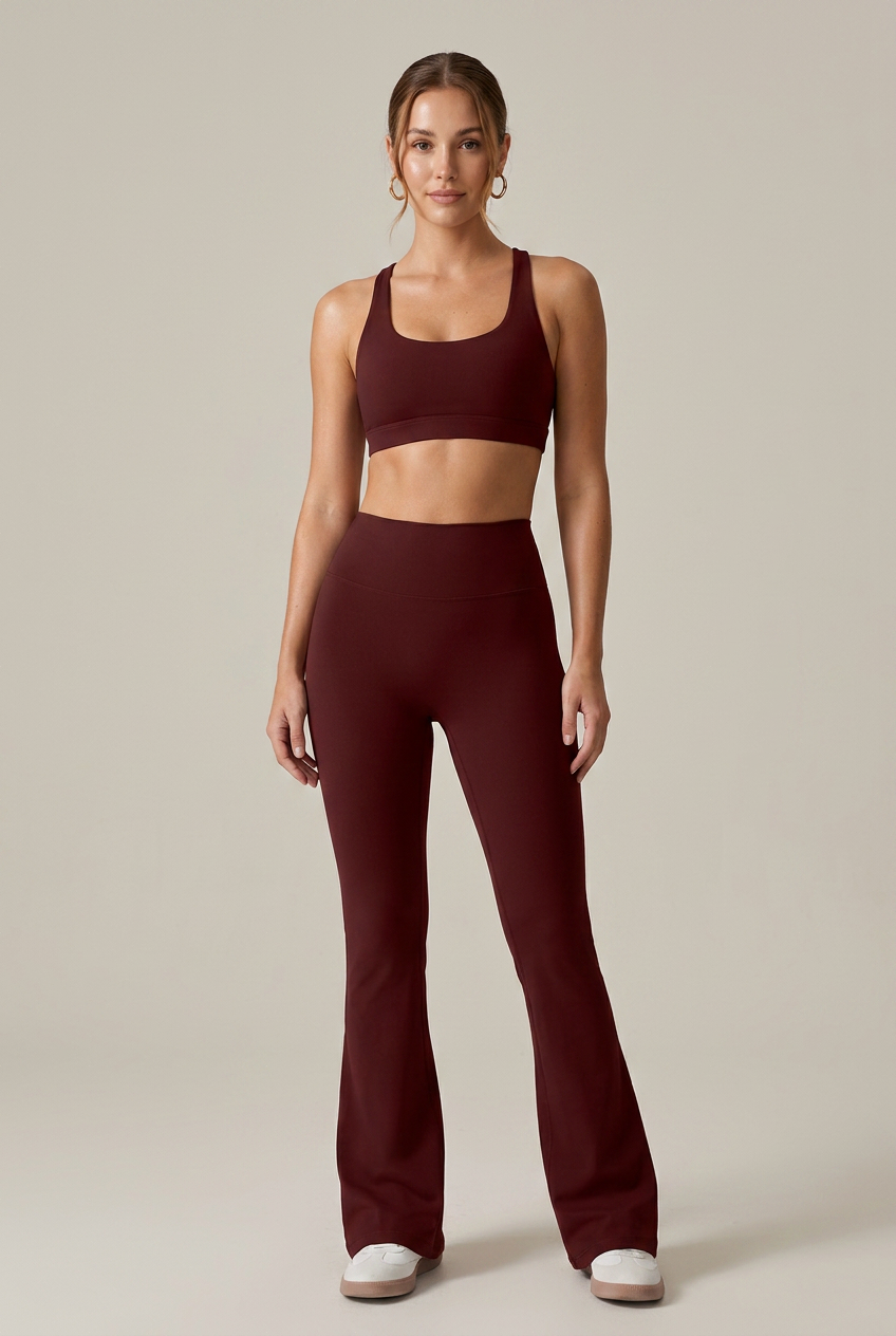 Women's High-Waist Bell Bottom Yoga Pants – Flare Leg, Moisture-Wicking Stretch Activewear
