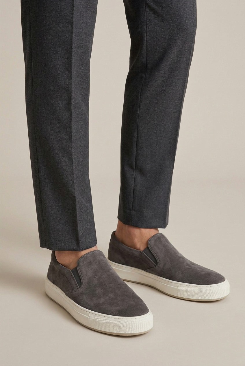 Perigee | Men's Casual Slip-On Loafers Round Toe Breathable Flat Comfort
