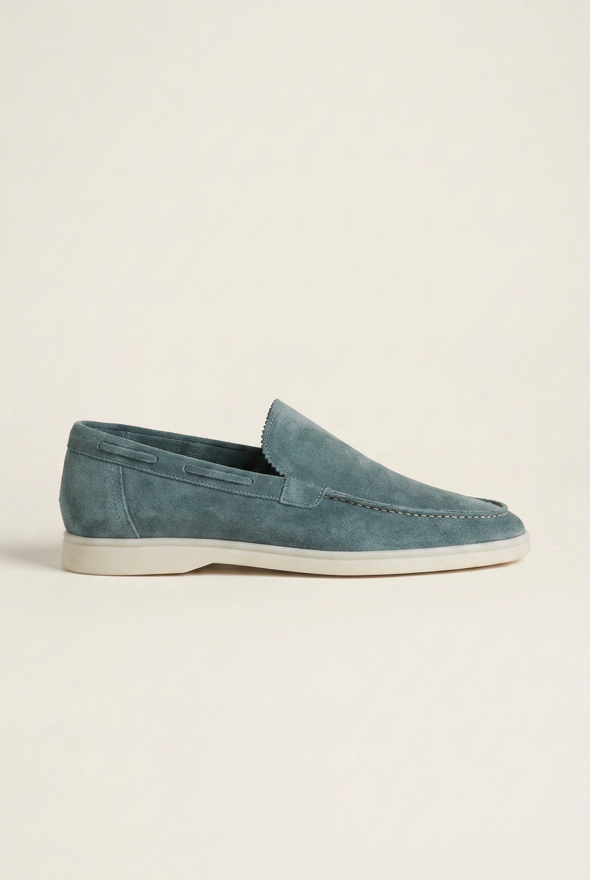Perigee | Men's Suede Driving Loafers Slip-On Flats Casual Moccasin Shoes