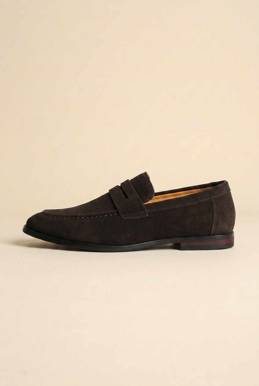 Perigee | Men's Suede Slip-On Shoes Casual Breathable Loafers British Style