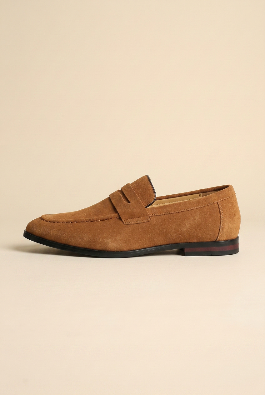 Perigee | Men's Suede Slip-On Shoes Casual Breathable Loafers British Style