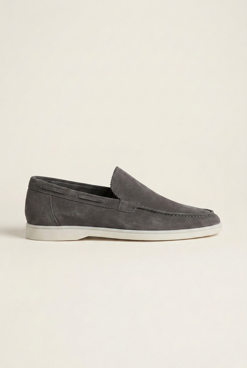 Perigee | Men's Suede Driving Loafers Slip-On Flats Casual Moccasin Shoes