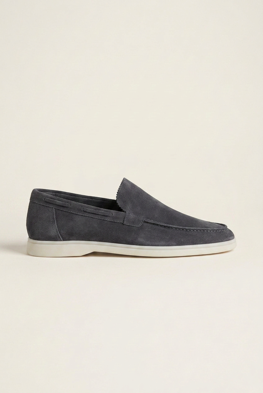 Perigee | Men's Suede Driving Loafers Slip-On Flats Casual Moccasin Shoes