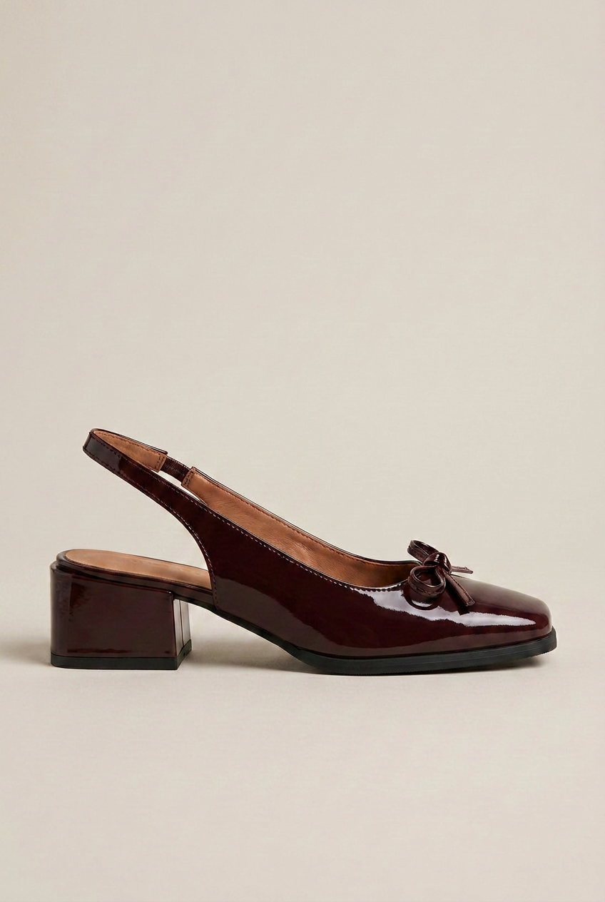 Crescent | Square Toe Mary Jane Sandals Women French Retro Thick Heel