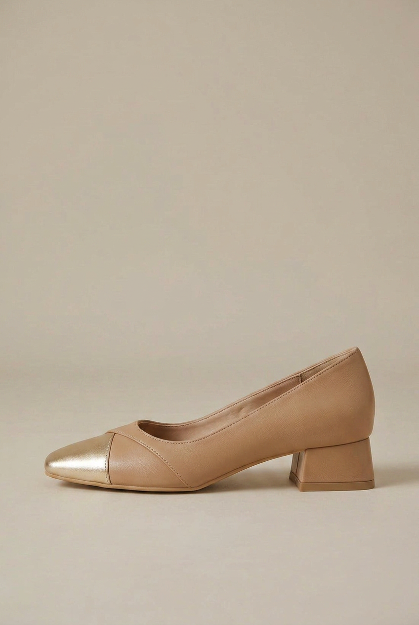 Women's Retro Square Toe Mary Janes – Genuine Leather Chunky Block Heel Slip-On Pumps Luna Body Co