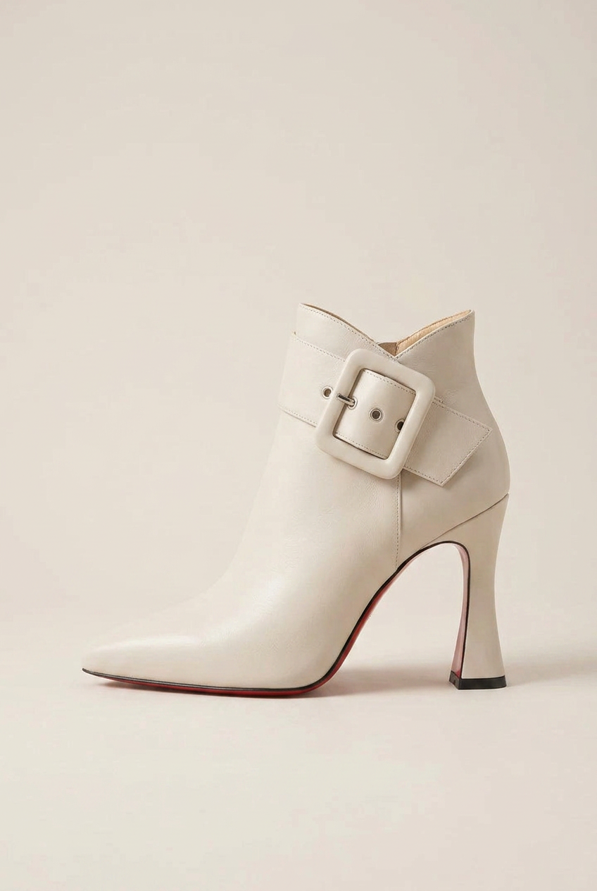 Women's Stiletto Booties - Pointed Toe Side Zipper Microfiber Heels Luna Body Co
