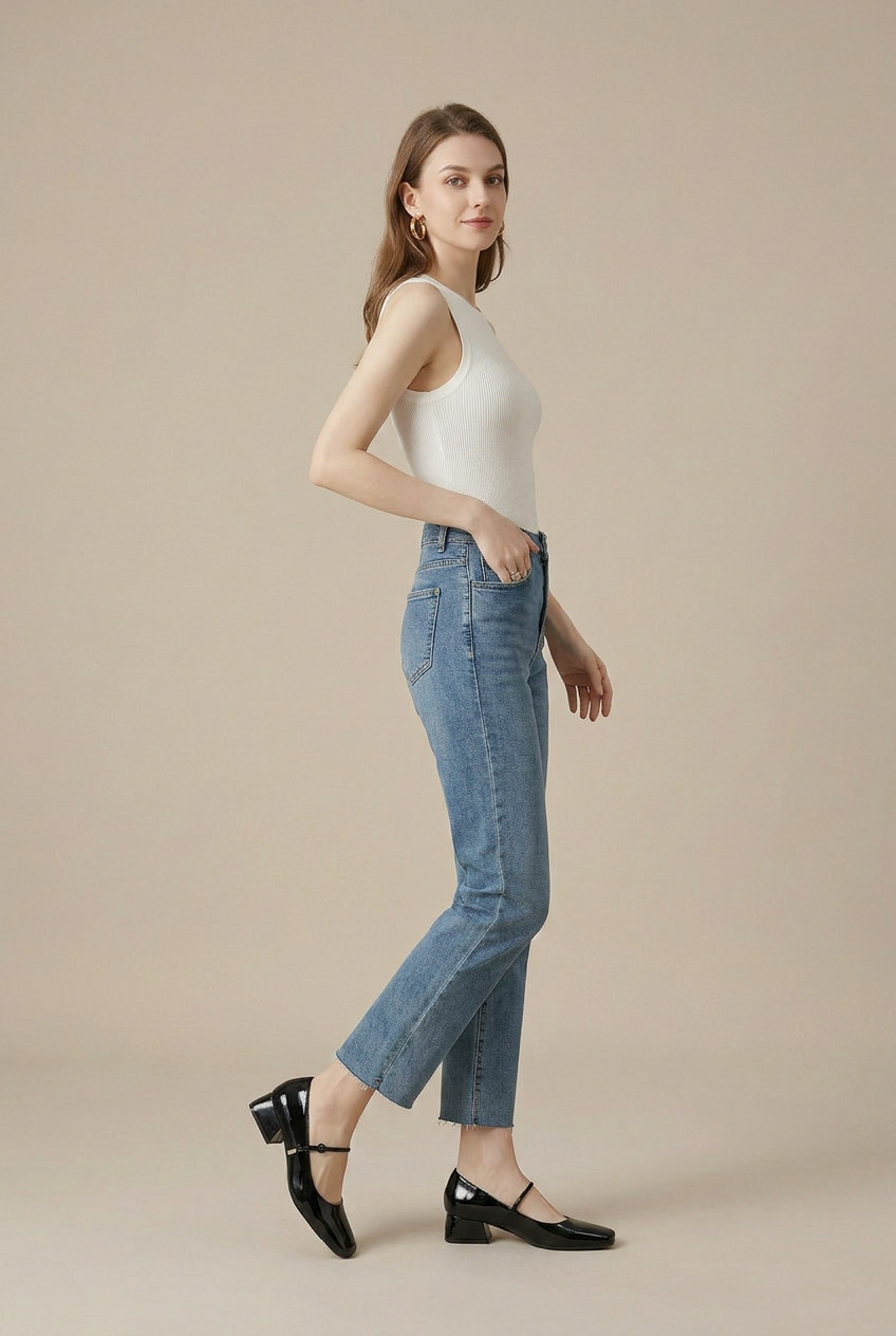 Maria | Square Toe Mary Jane Shoes Women Patent Leather Low Block Heel