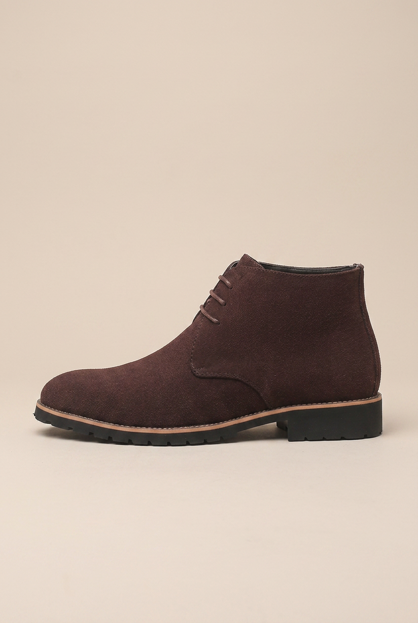 Kepler | Pointed Toe Lace-Up Martin Boots Men's Low Heel Chelsea Ankle Boots